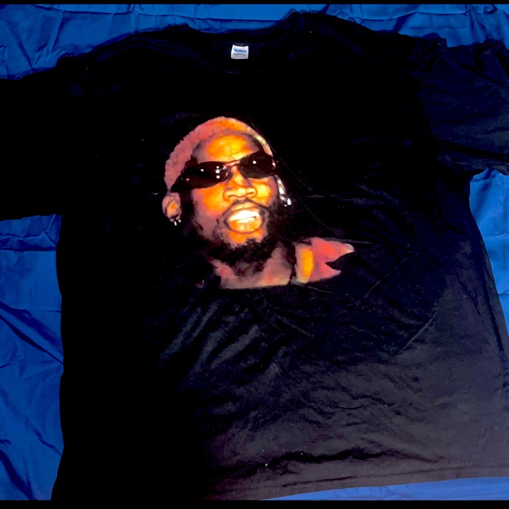 Dennis Rodman reprint hair heat changing color shirt Chicago bulls the worm 91
